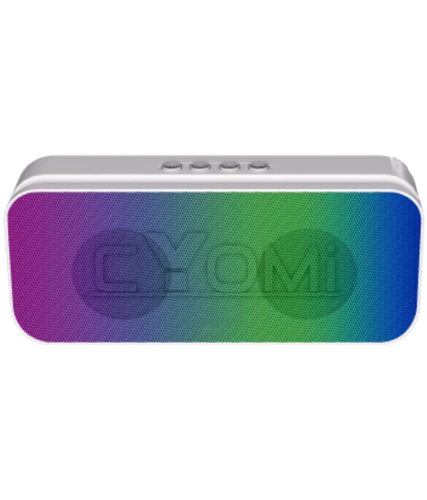     			CYOMI 622_DISCO 10 W Bluetooth Speaker Bluetooth v5.0 with USB,SD card Slot Playback Time 12 hrs Pink