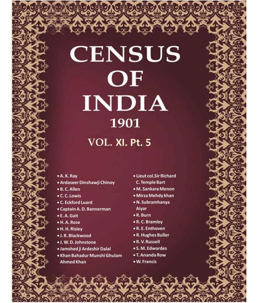     			Census of India 1901: Bombay (Town & Island) - Report Volume Book 26 Vol. XI. Pt. 5