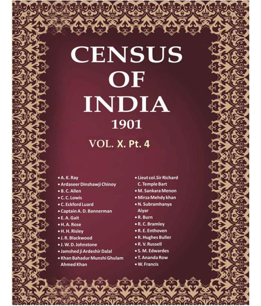     			Census of India 1901: Bombay (Town & Island) - History Volume Book 25 Vol. X. Pt. 4