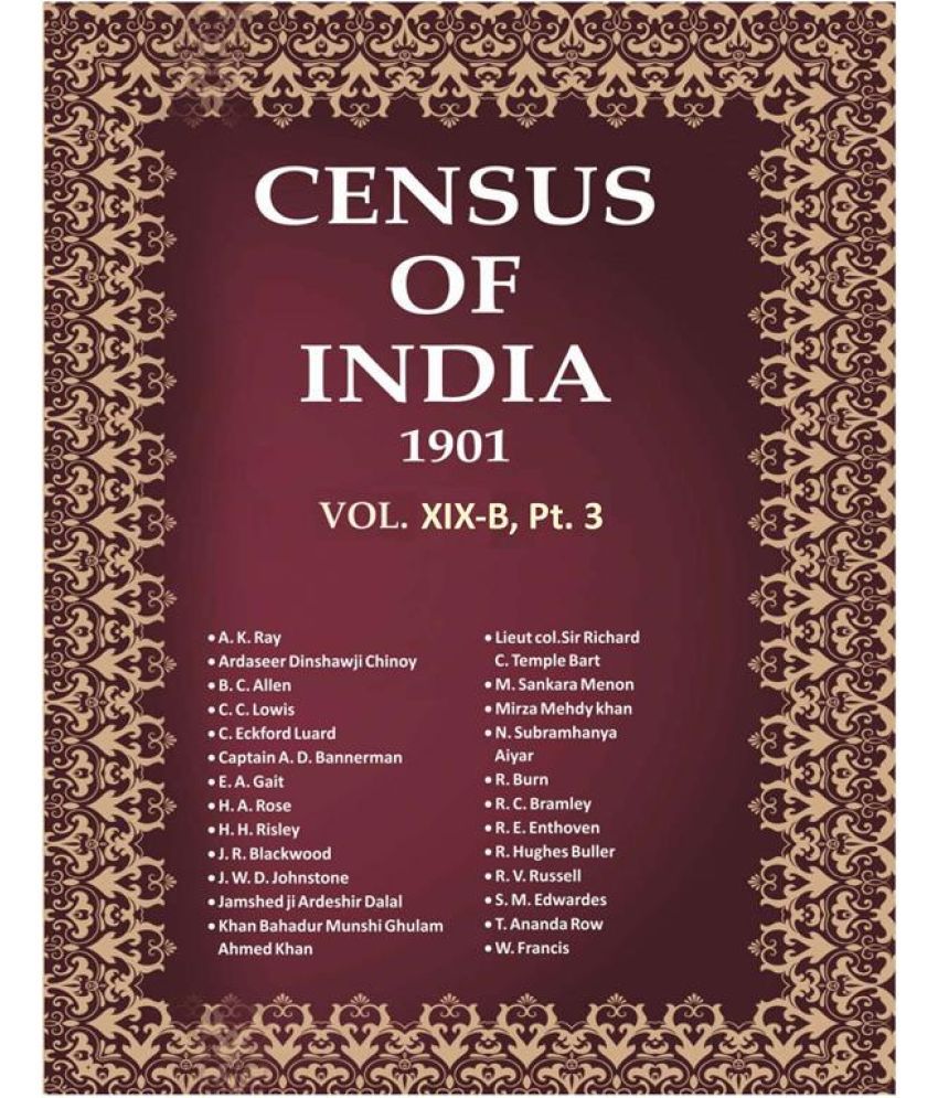    			Census of India 1901: Central India - Provincial Tables Volume Book 47 Vol. XIX-B, Pt. 3