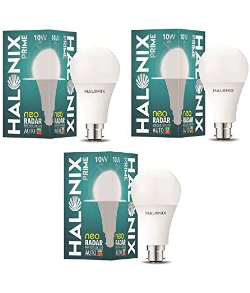     			Halonix 9w Cool Day Light LED Bulb ( Pack of 3 )