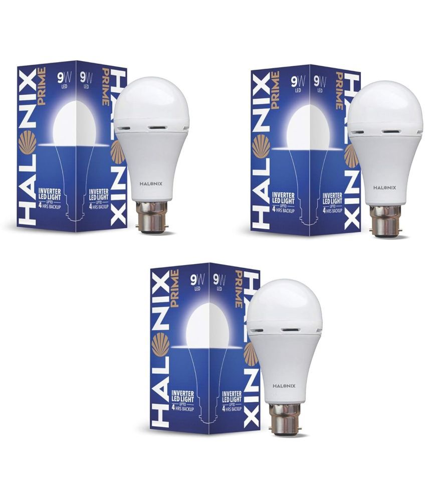     			Halonix 9w Cool Day Light Inverter Bulb ( Pack of 3 )
