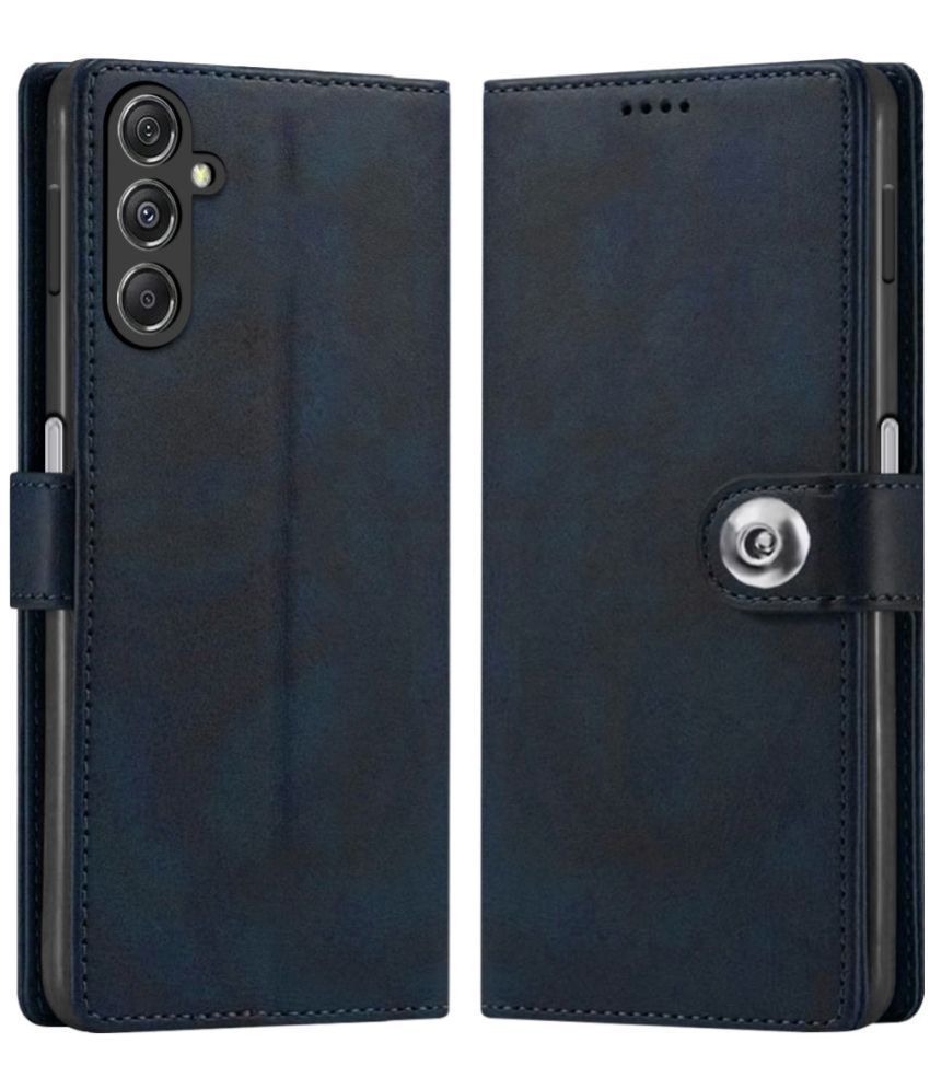     			NBOX Blue Flip Cover Leather Compatible For Samsung Galaxy M34 5G ( Pack of 1 )