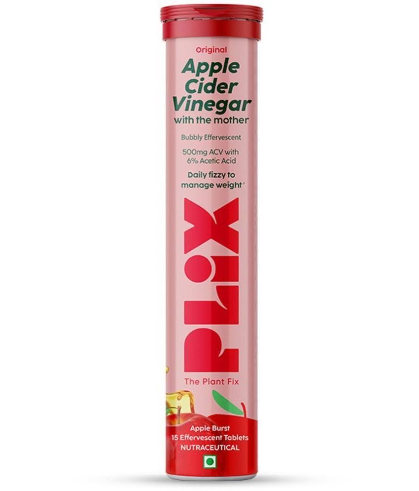     			Plix Apple Cider Vinegar Effervescent Tablet with mother,Vit B6 & B12 for weight loss (15 No)
