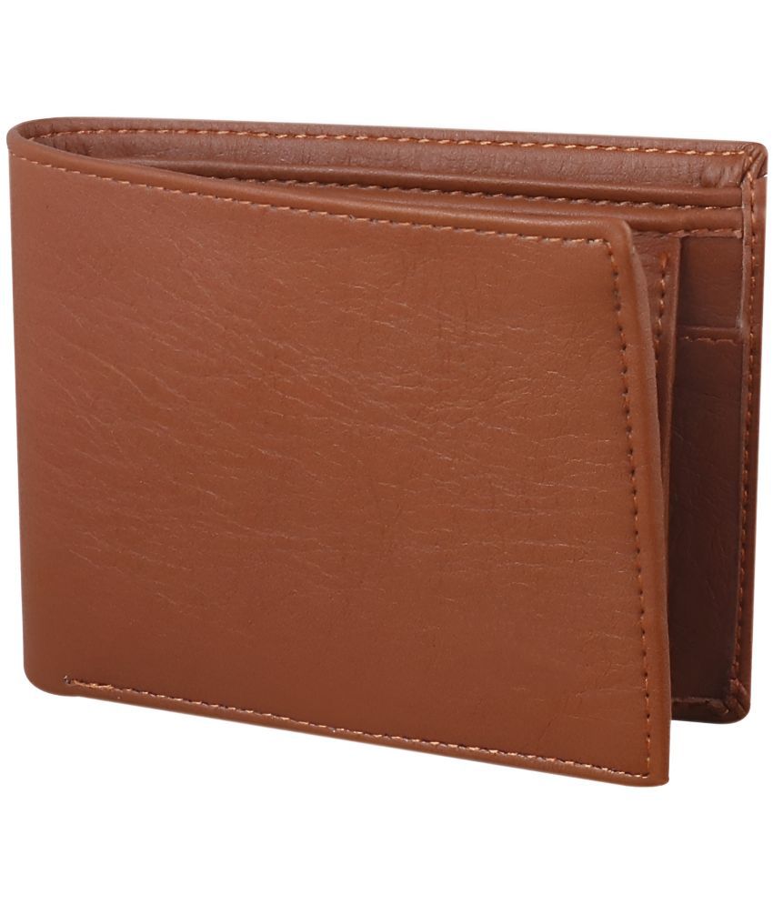     			SLEEK STYLE Brown Faux Leather Men's Regular Wallet ( Pack of 2 )