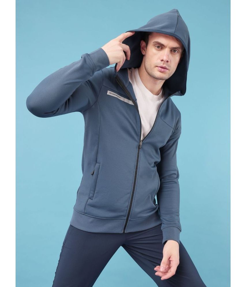     			Technosport Navy Blue Polyester Men's Gym Jacket ( Pack of 1 )