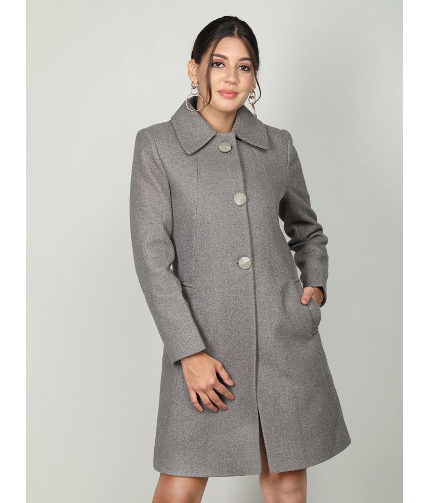     			Chkokko - Tweed Grey Over coats