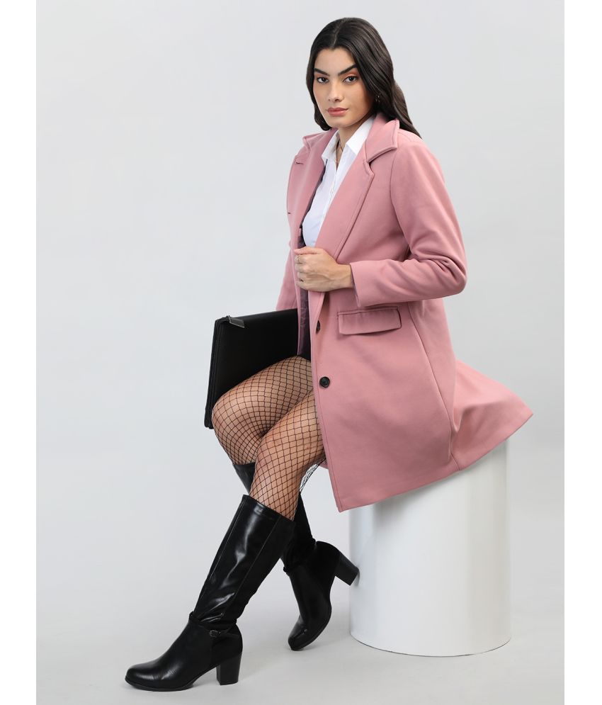     			Chkokko - Tweed Pink Over coats