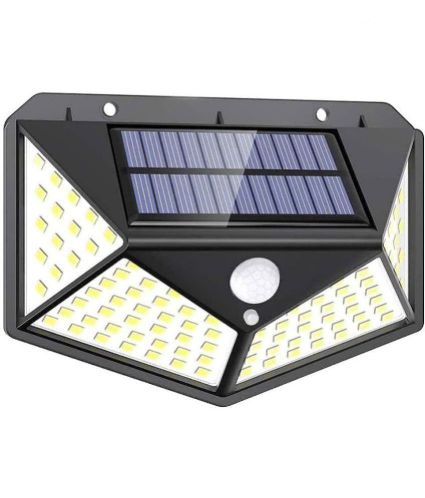     			GEEO 0.2W Solar Outdoor Wall Light ( Pack of 1 )
