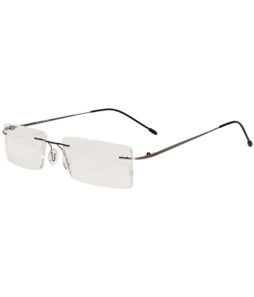     			Peter Jones Rectangle Rimless Reading Glasses