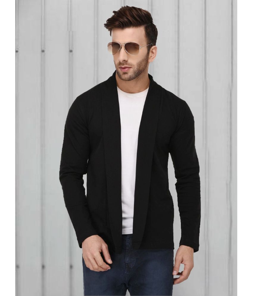     			Rigo Cotton V-Neck Men's Full Sleeves Cardigan Sweater - Black ( Pack of 1 )