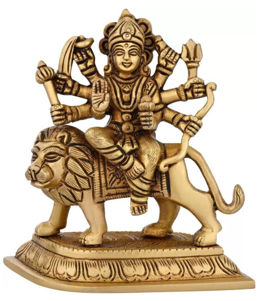     			Shreeyaash Brass Goddess Durga Idol ( 12 cm )