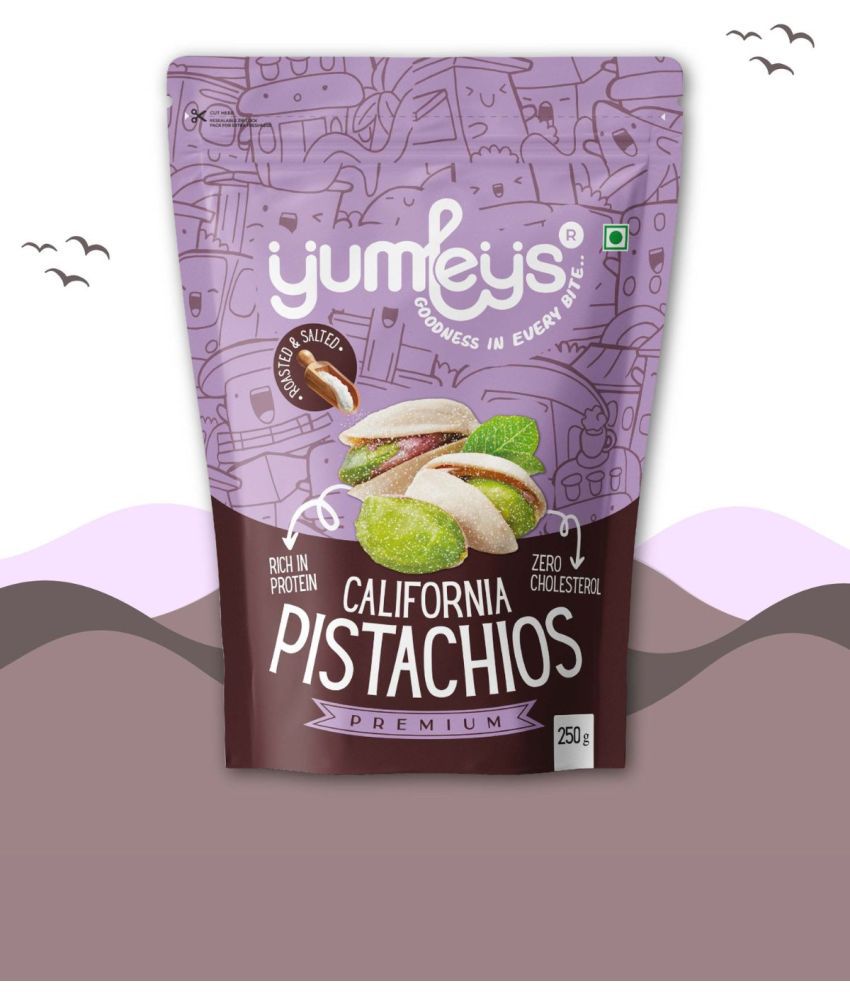     			Yumleys Premium California Roasted & Mildly Salted Pista | Pistachios (250 g)