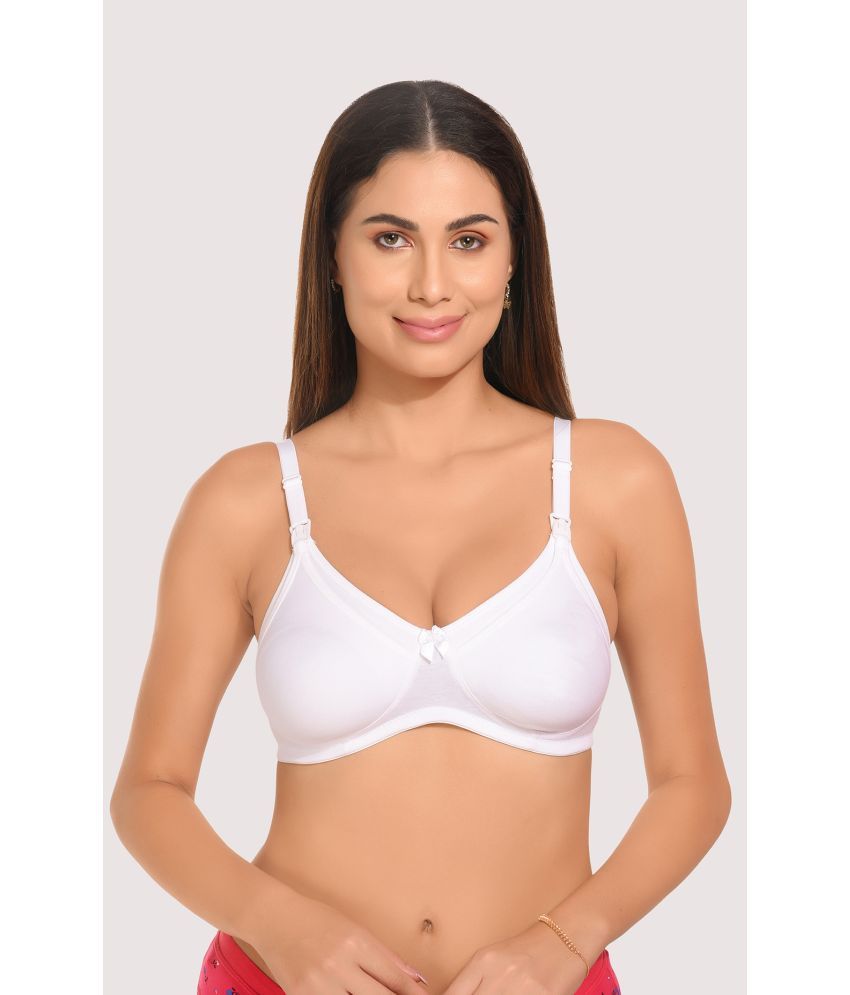     			Elina Cotton Non Padded Women's T-Shirt Bra ( White )