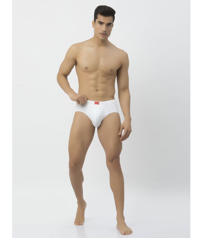     			John Players White John Players Briefs Cotton Men's Briefs ( Pack of 1 )