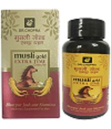 Dr Chopra's Musli Gold Extra Time Capsule 60 No.s Ayurvedic Supplement for Men For Josh &amp; Stamina - Kamveda
