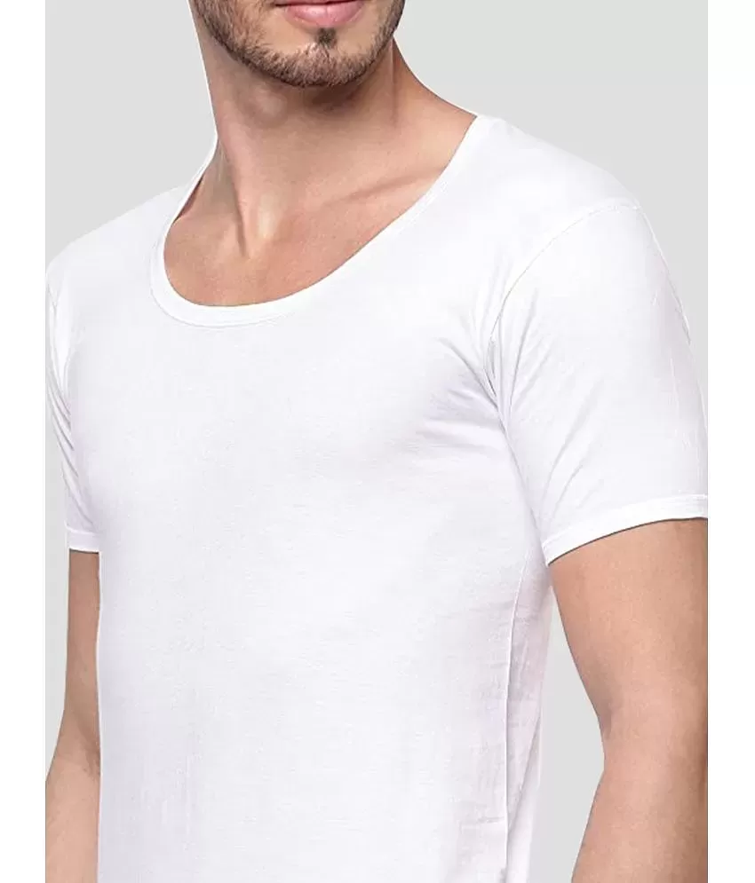 Ramraj cotton White Cotton Men's Vest ( Pack of 4 ) - Buy Ramraj