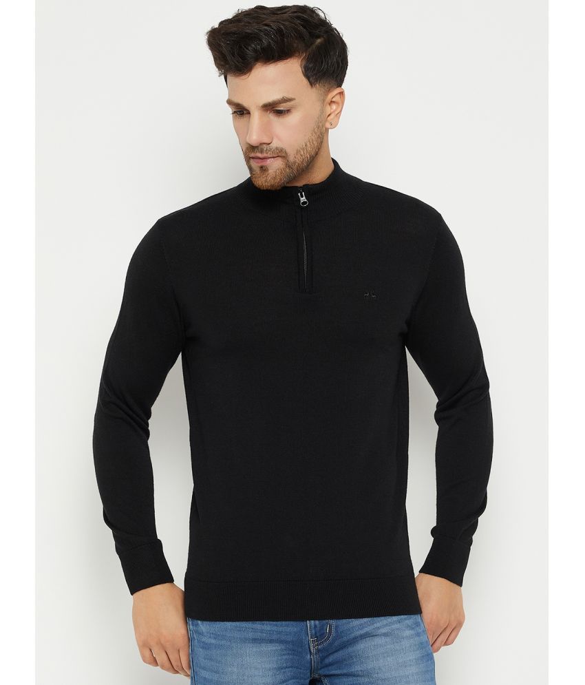     			98 Degree North Woollen Blend High Neck Men's Full Sleeves Pullover Sweater - Black ( Pack of 1 )