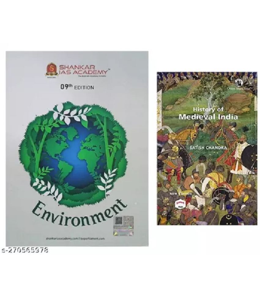     			COMBO OF History Of Medieval India + Environment for IAS by Shankar 9 Editon (ENGLISH) SET OF 2 BOOLKS