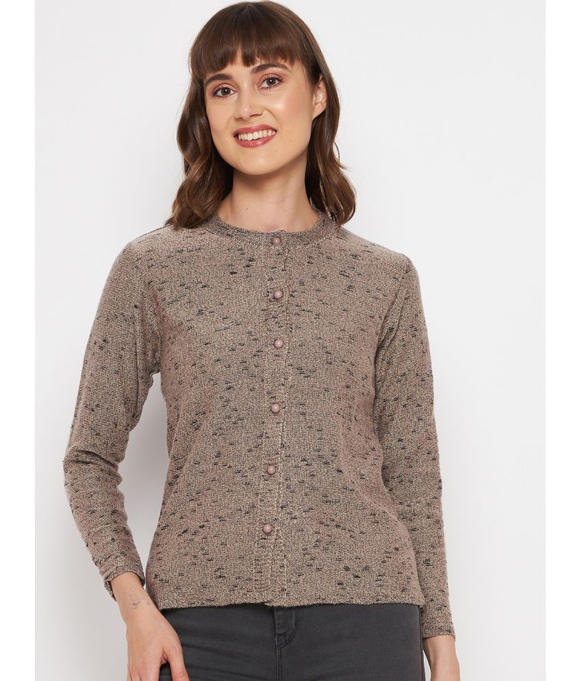     			Clapton Woollen Round Neck Women's Pullovers - Brown ( Single )