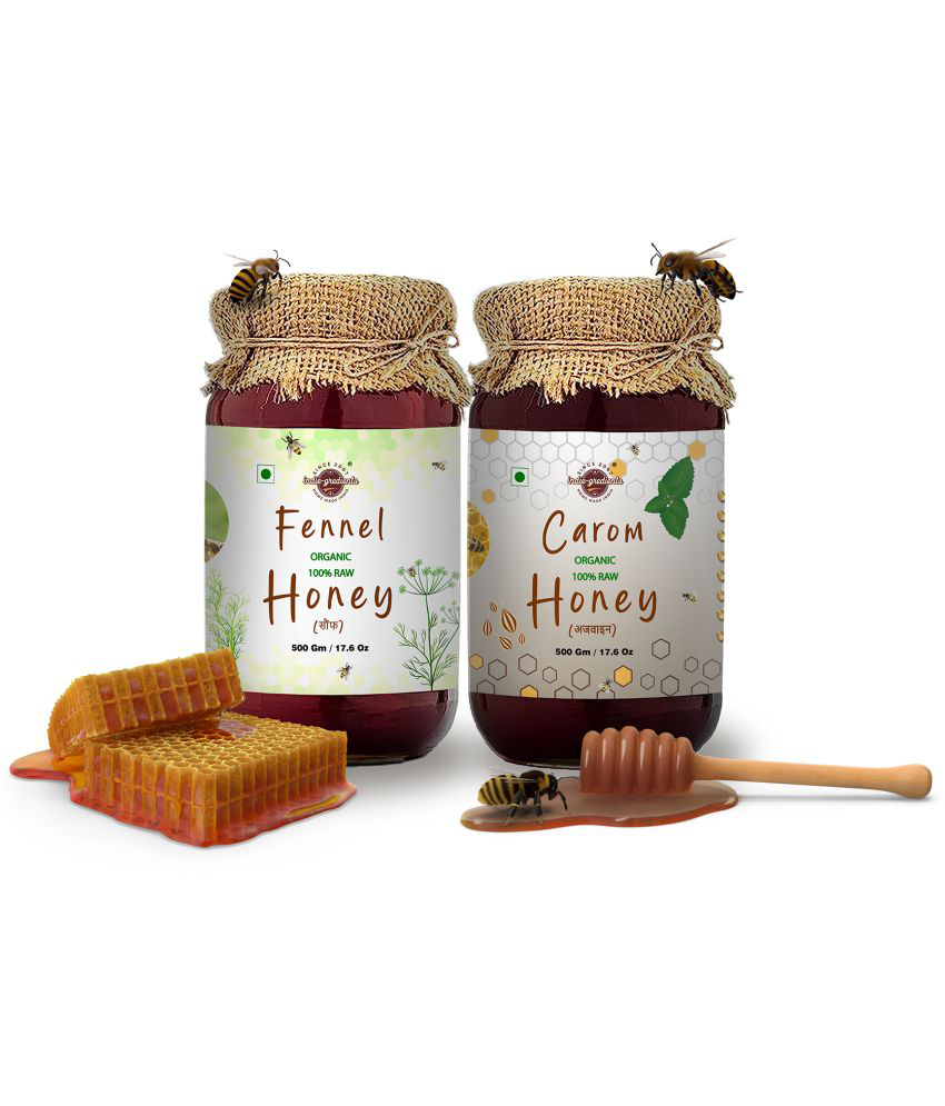     			Indie gredients Honey Fennel Carom  Honey 1000 g Pack of 2