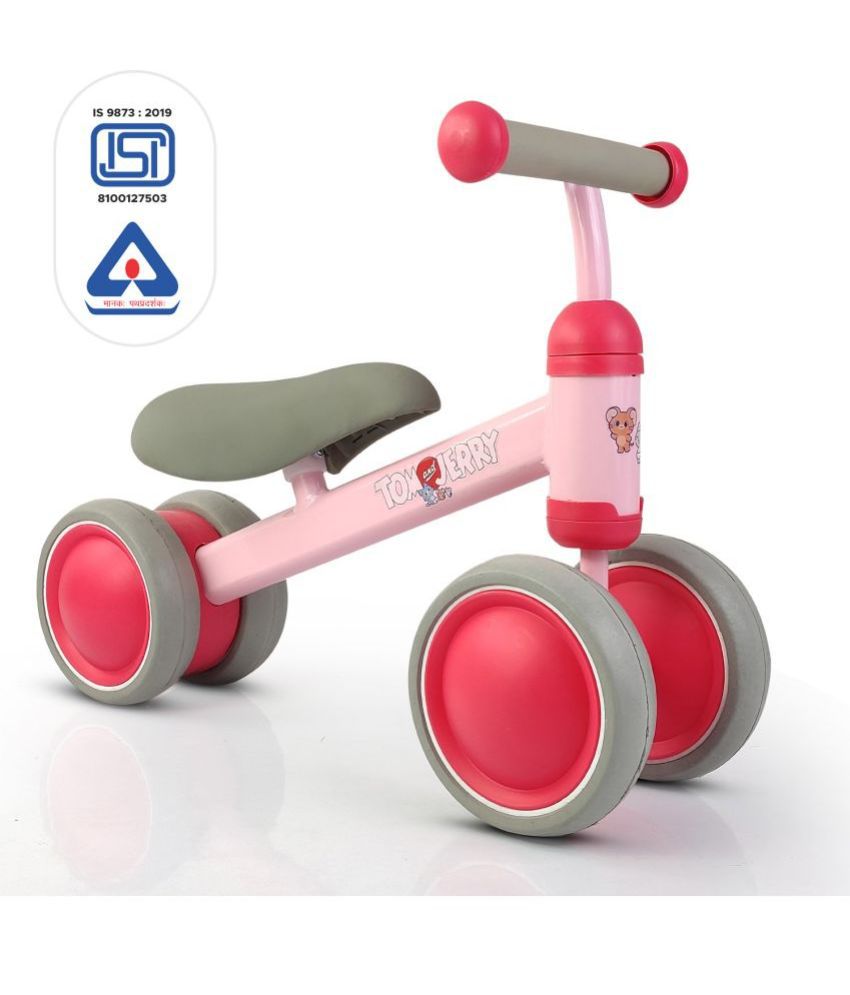     			NHR Mini Ride-On Tom & Jerry– Pink, Ages 2-5 Years for Girls and Boys, Sturdy Steel Frame (Pink)