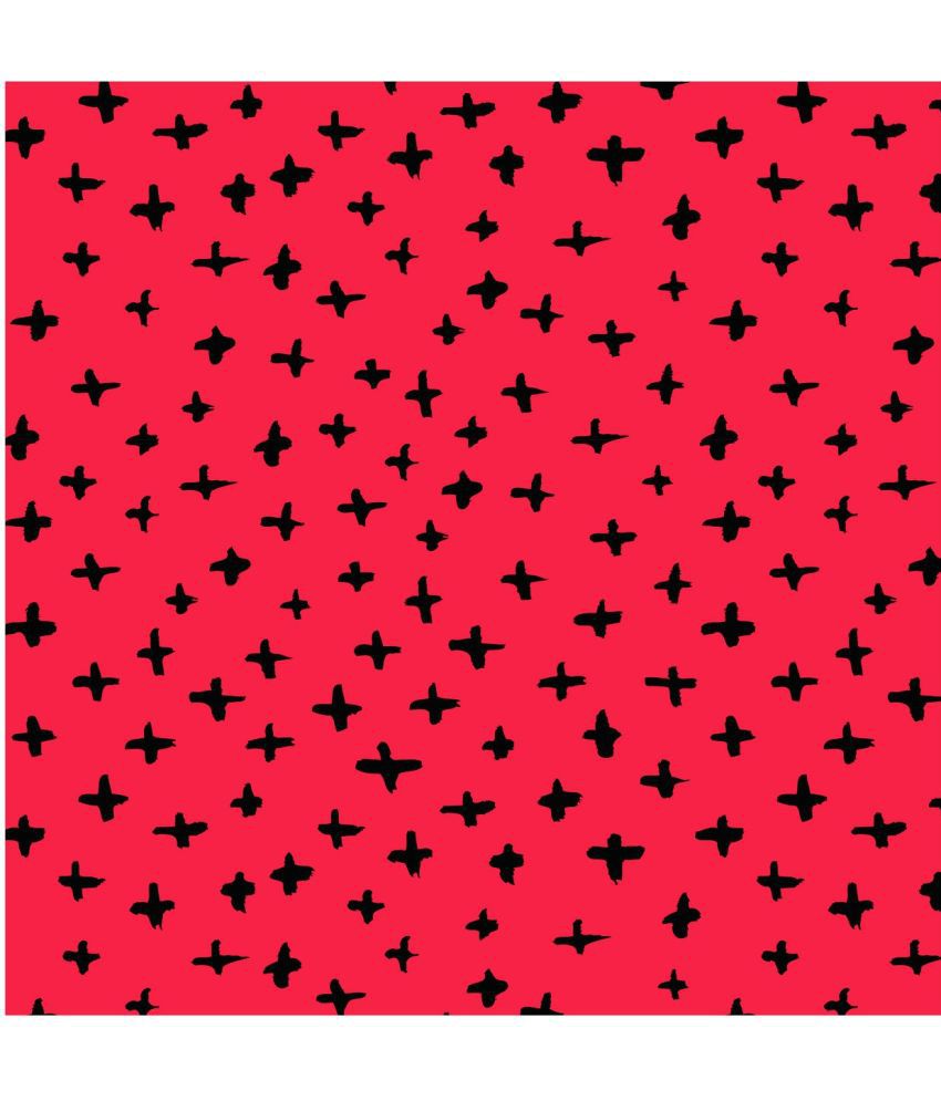     			Paper Pep Red Black Cross Spots Print Gift Wrapping Paper 19"X29", Pack of 10 Paper Gift Wrapper (Multicolor)