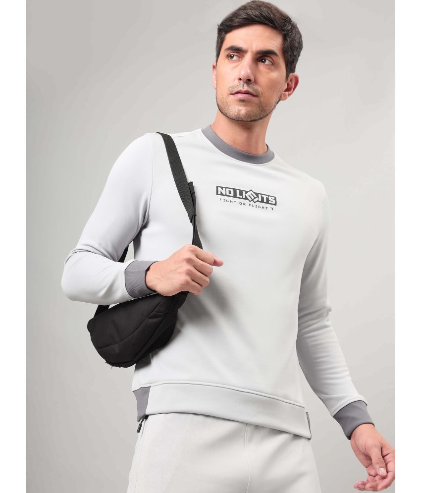     			Technosport Light Grey Polyester Men's Running Sweatshirt ( Pack of 1 )