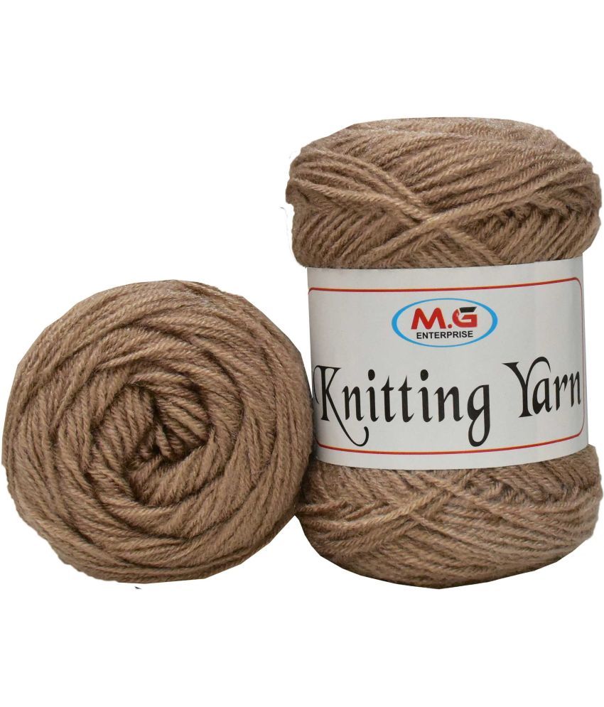     			100% Acrylic Wool  Brown 200 gms - Art-AGA