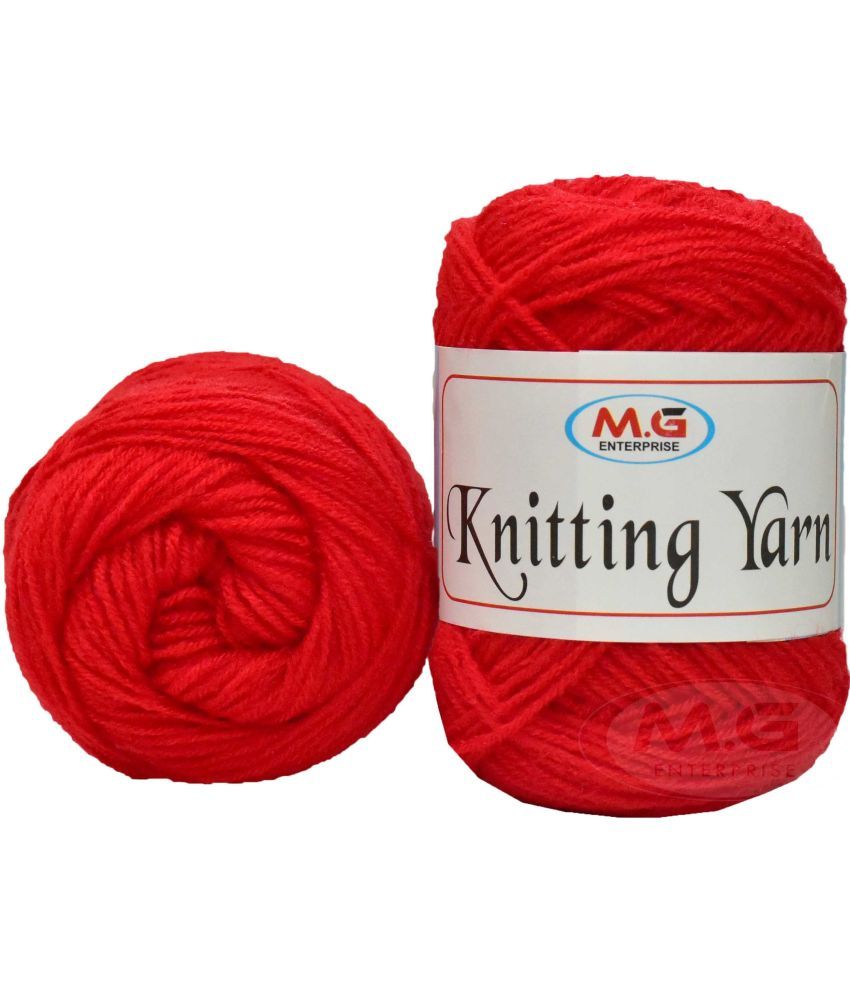     			100% Acrylic Wool  Candy Red 200 gms - Art-AGB