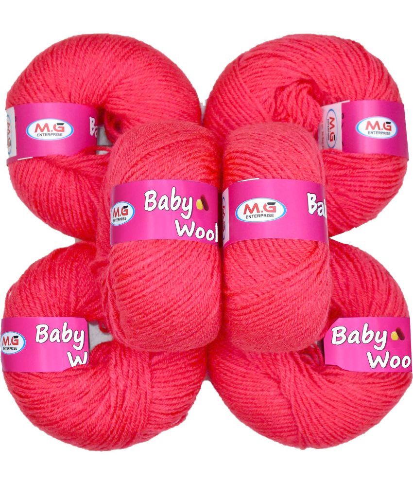     			100% Acrylic Wool  Deep Gajri 12 Pc Baby Wool 4 ply Wool -VA Art-II