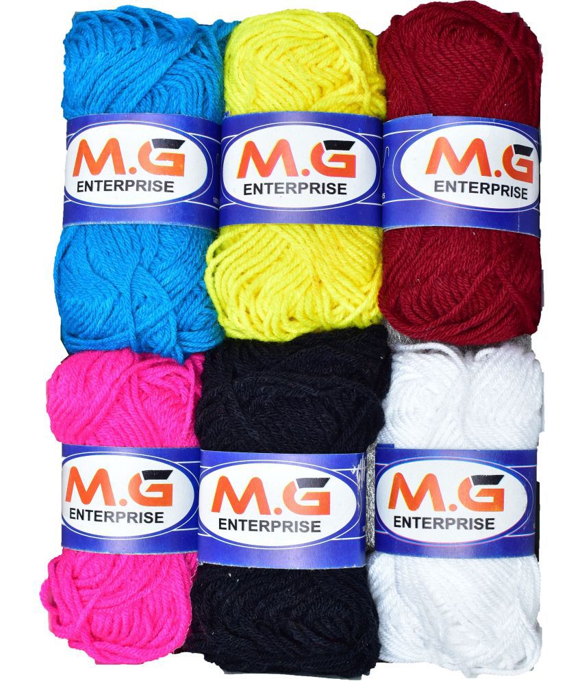     			100% Acrylic Wool  Mix 8B 6 Pc M.G - Art-IHB