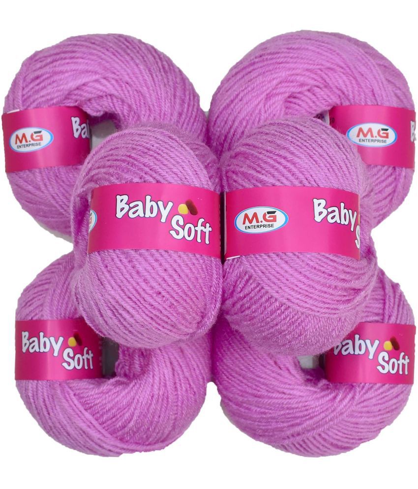     			100% Acrylic Wool Red (6 pc) Baby Soft 4 ply Wool Ball Hand SM-X SM-XA