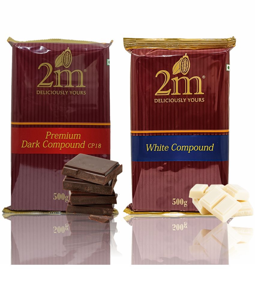     			2M Dark (CP-18) & White Compound Slabs Assorted Chocolates 500 g