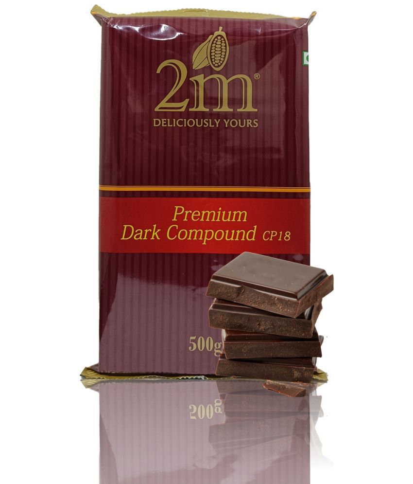     			2M Dark Chocolate Compound Slab (CP-18) Dark Chocolate 500 g