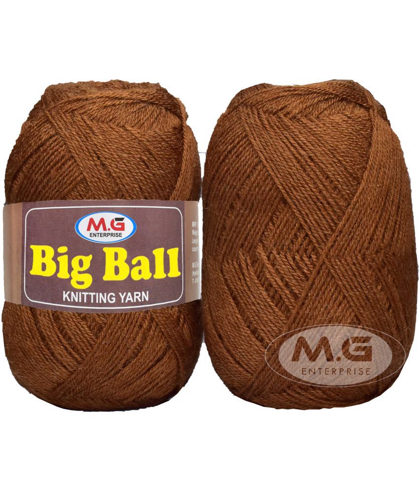     			BIG BALL Choclate 200 gm Ball Hand knitting wool -U Art-