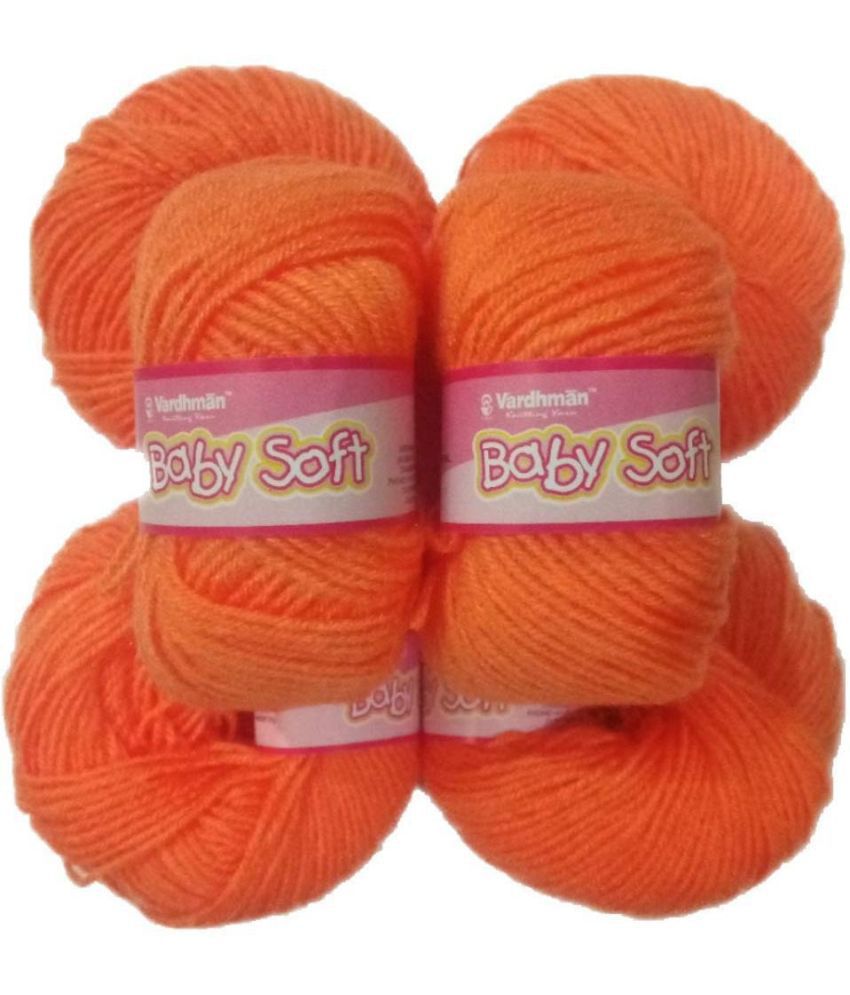     			Baby Soft Wool Hand Knitting Crochet Hook Yarn Shade no.84 Gajri Pink 150gm