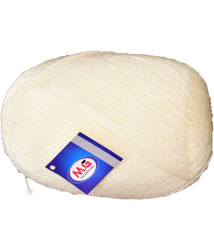     			Bigboss Cream (600 gm)  Wool Ball Hand knitting wool / Art Craft soft fingering crochet hook yarn, needle knitting yarn thread dye  N