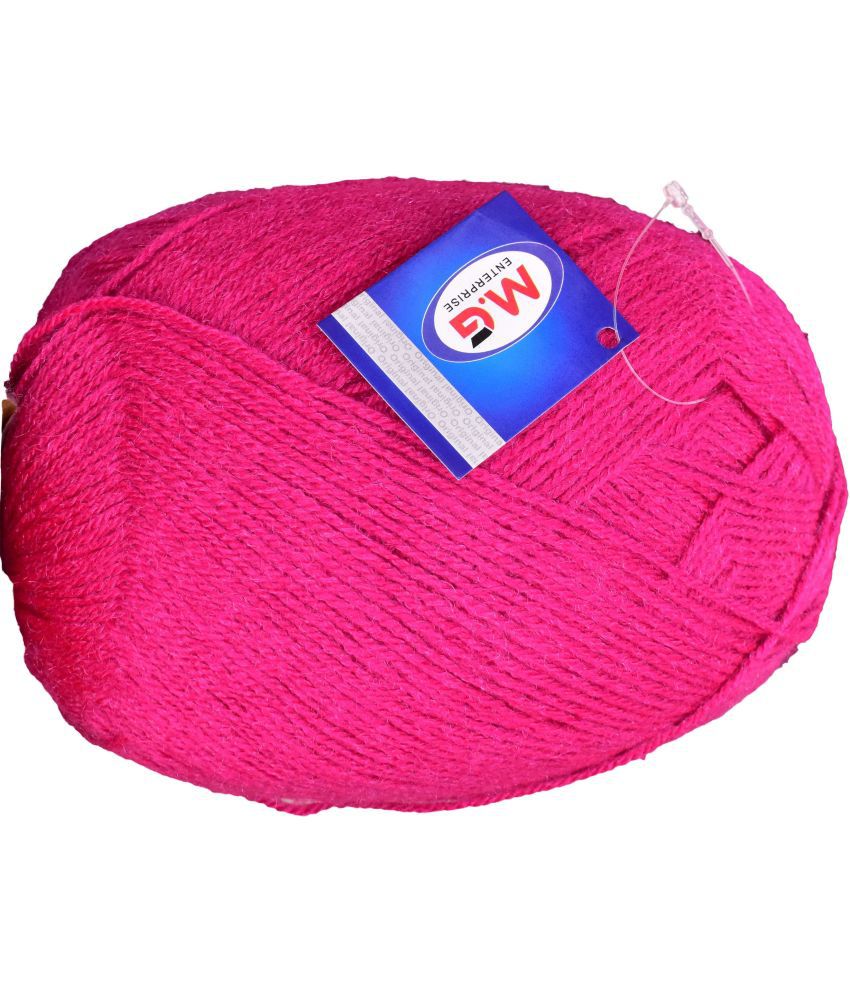     			Bigboss Magenta (200 gm)  Wool Ball Hand knitting wool / Art Craft soft fingering crochet hook yarn, needle knitting yarn thread dye  O