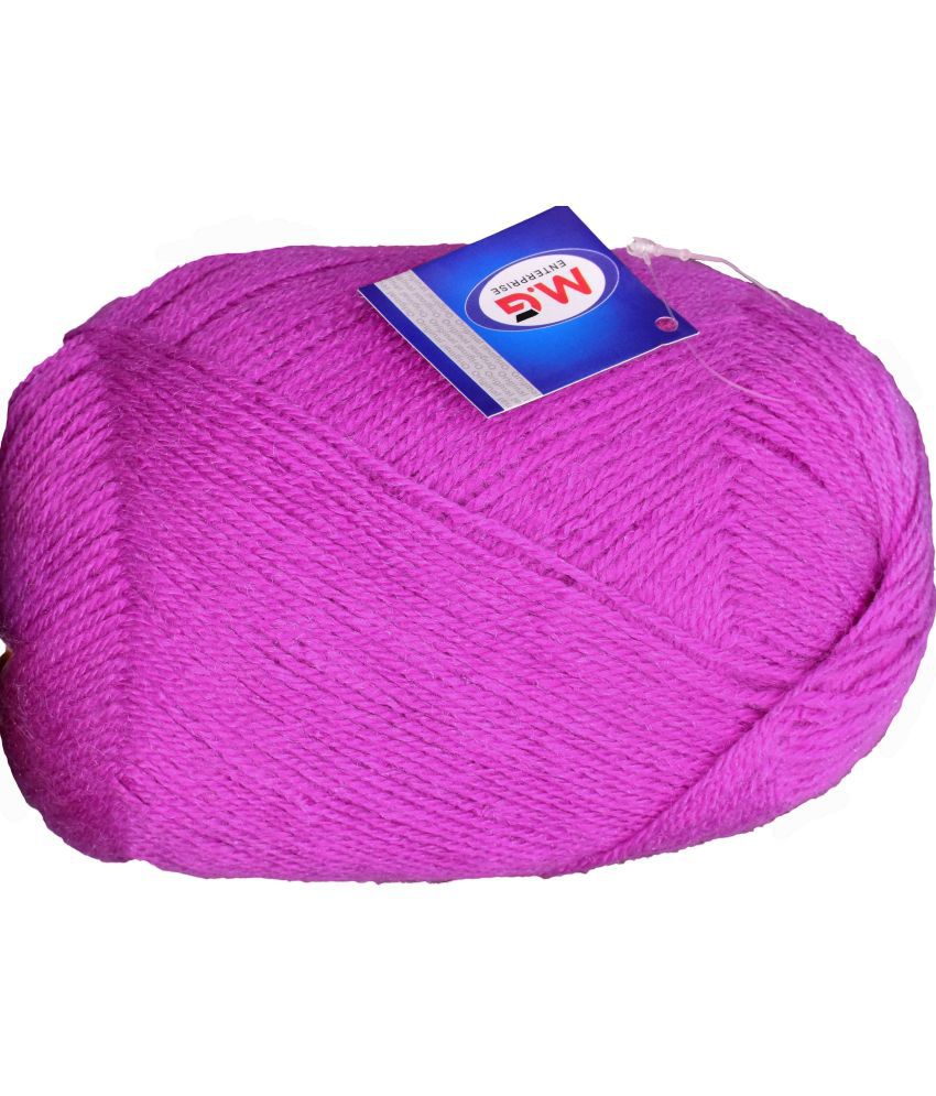     			Bigboss Purple (200 gm)  Wool Ball Hand knitting wool / Art Craft soft fingering crochet hook yarn, needle knitting yarn thread dye  U