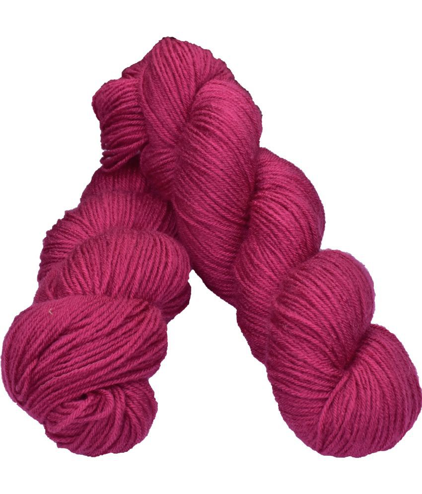     			Brilon Cherry (400 gm)  Wool Hank Hand knitting wool / Art Craft soft fingering crochet hook yarn, needle knitting yarn thread dye K LE