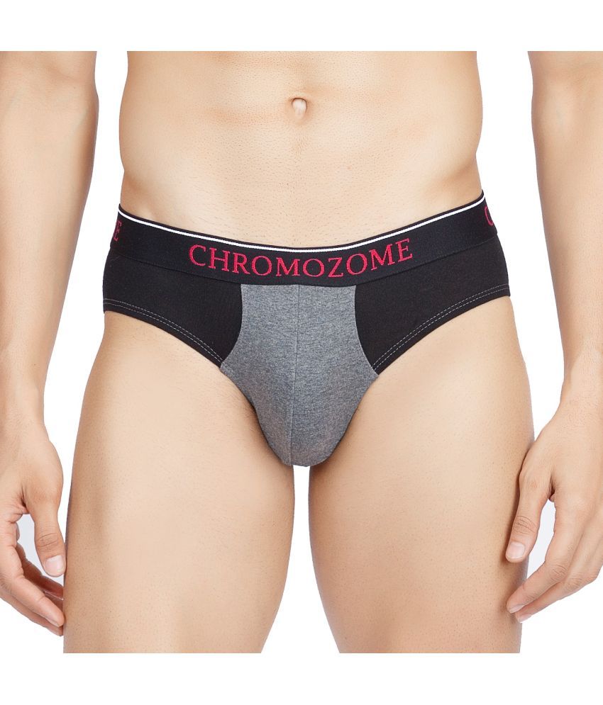     			Chromozome Charcoal CZ 308 Briefs Cotton Men's Briefs ( Pack of 1 )