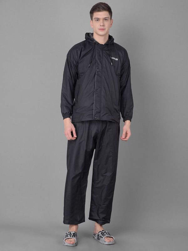     			Dollar Black Polyester Men's Rain Suit ( Pack of 1 )