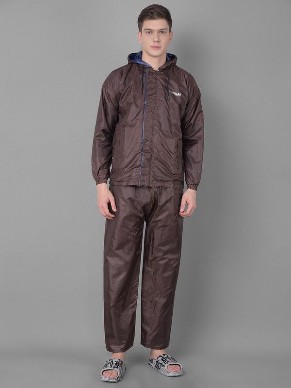     			Dollar Brown Polyester Men's Rain Suit ( Pack of 1 )