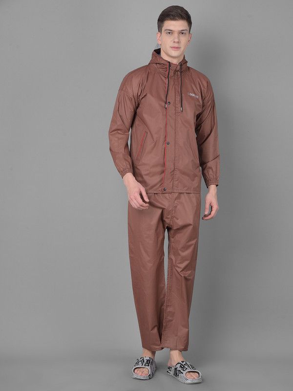     			Dollar Brown Polyester Men's Rain Suit ( Pack of 1 )