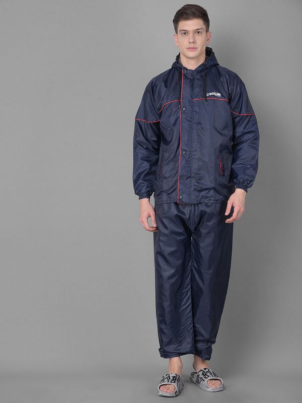     			Dollar Navy Polyester Men's Rain Suit ( Pack of 1 )