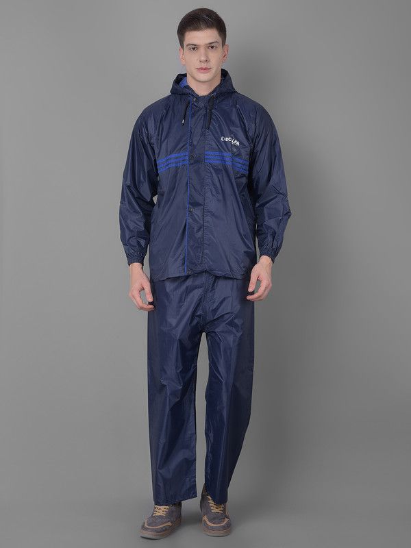     			Dollar Navy Polyester Men's Rain Suit ( Pack of 1 )