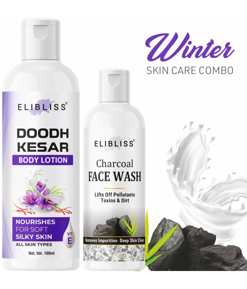     			Doodh Kesar Body Lotion with Activated Charcoal Face Wash for Pimple Control