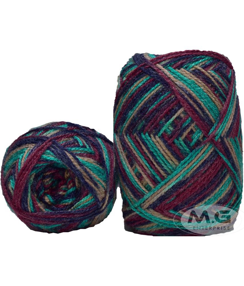     			G-Ball Teal Mix (300 gm)  Wool Ball Hand knitting wool / Art Craft soft fingering crochet hook yarn, needle knitting yarn thread dyed N SM-W SM-X SM-YN