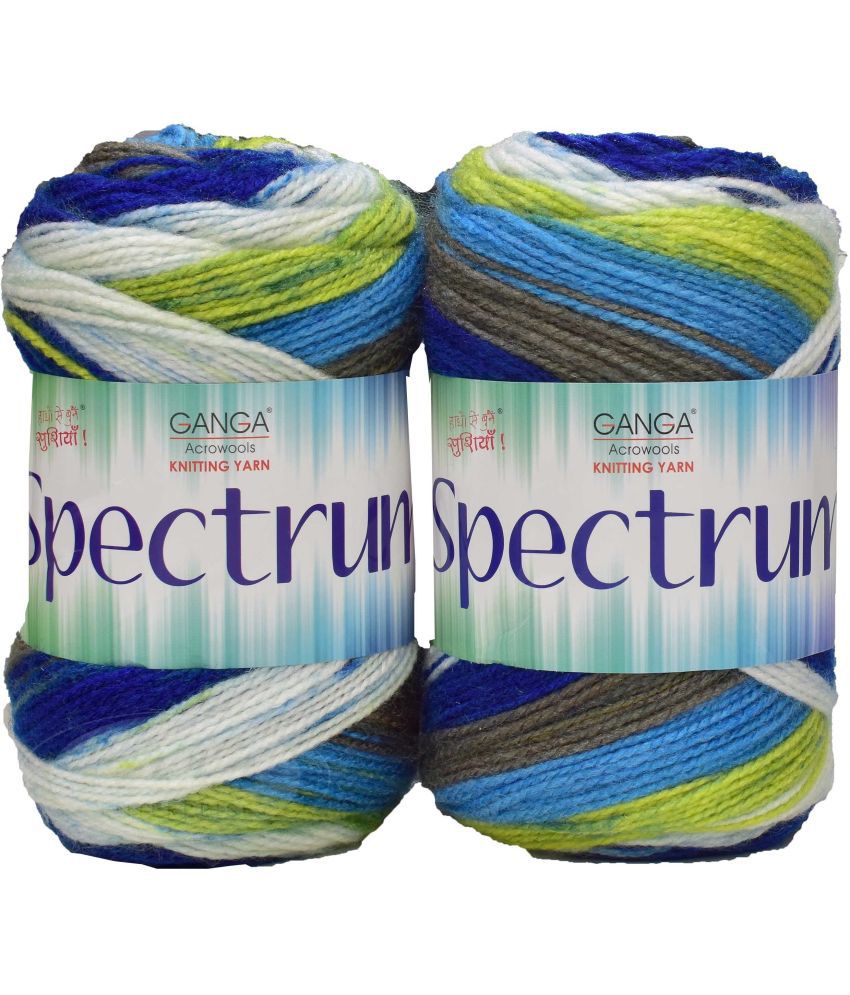     			Ganga Spectrum M_G Mavi (blue) (500 gm)  Wool Ball Hand knitting wool